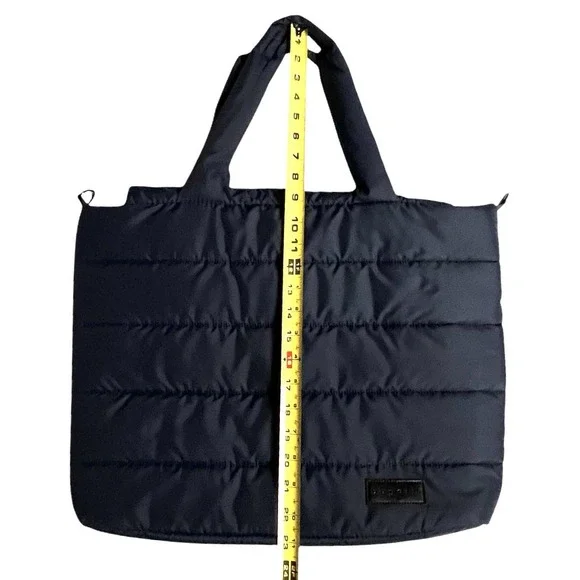 Navy Puffer Tote Bag - Picture 4 of 14